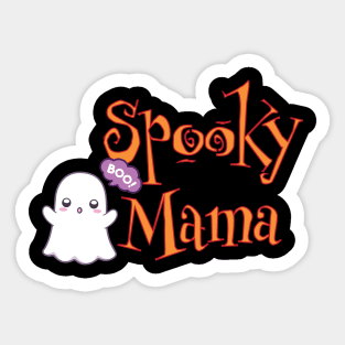 Spooky Mama Ghost Halloween Sticker